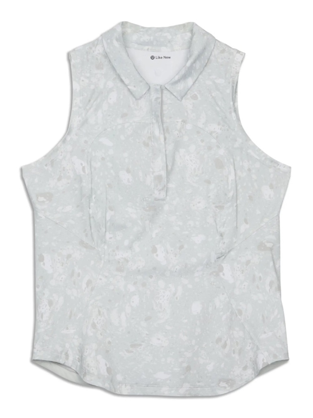 Lululemon Grey Quick-Drying Sleeveless Polo Shirt Size 8